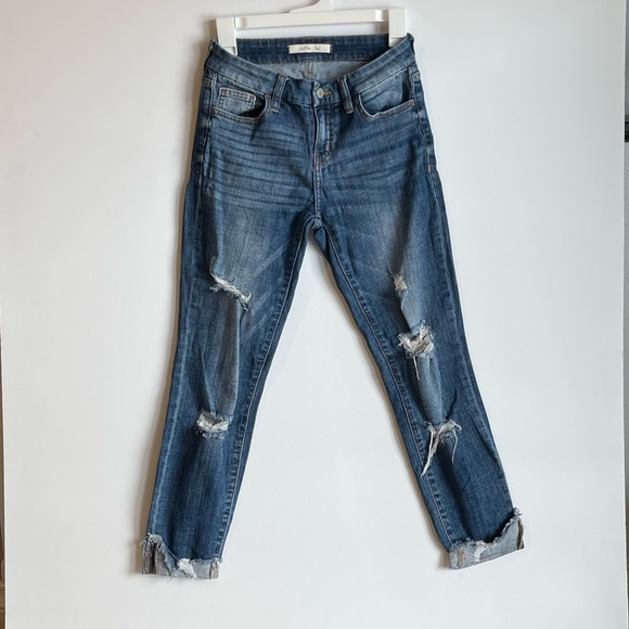 Willow & Root Distressed Jeans Size: 25 Ankle skinny Mid Rise - Picture 5 of 5